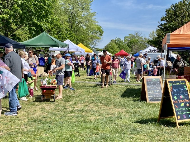 The Historic Lewes Farmers Market, celebrating its 20th market season this year, currently hosts 40 farmers and producers selling a wide variety of products, where customers connect directly with the farmer who grew the produce and raised the animals to buy their local fruit, veggies, eggs and meats. SUBMITTED PHOTO